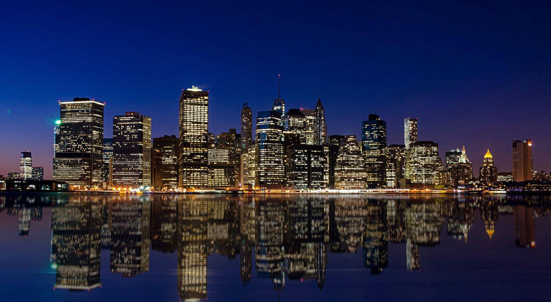 Manhattan Blue Sky Background