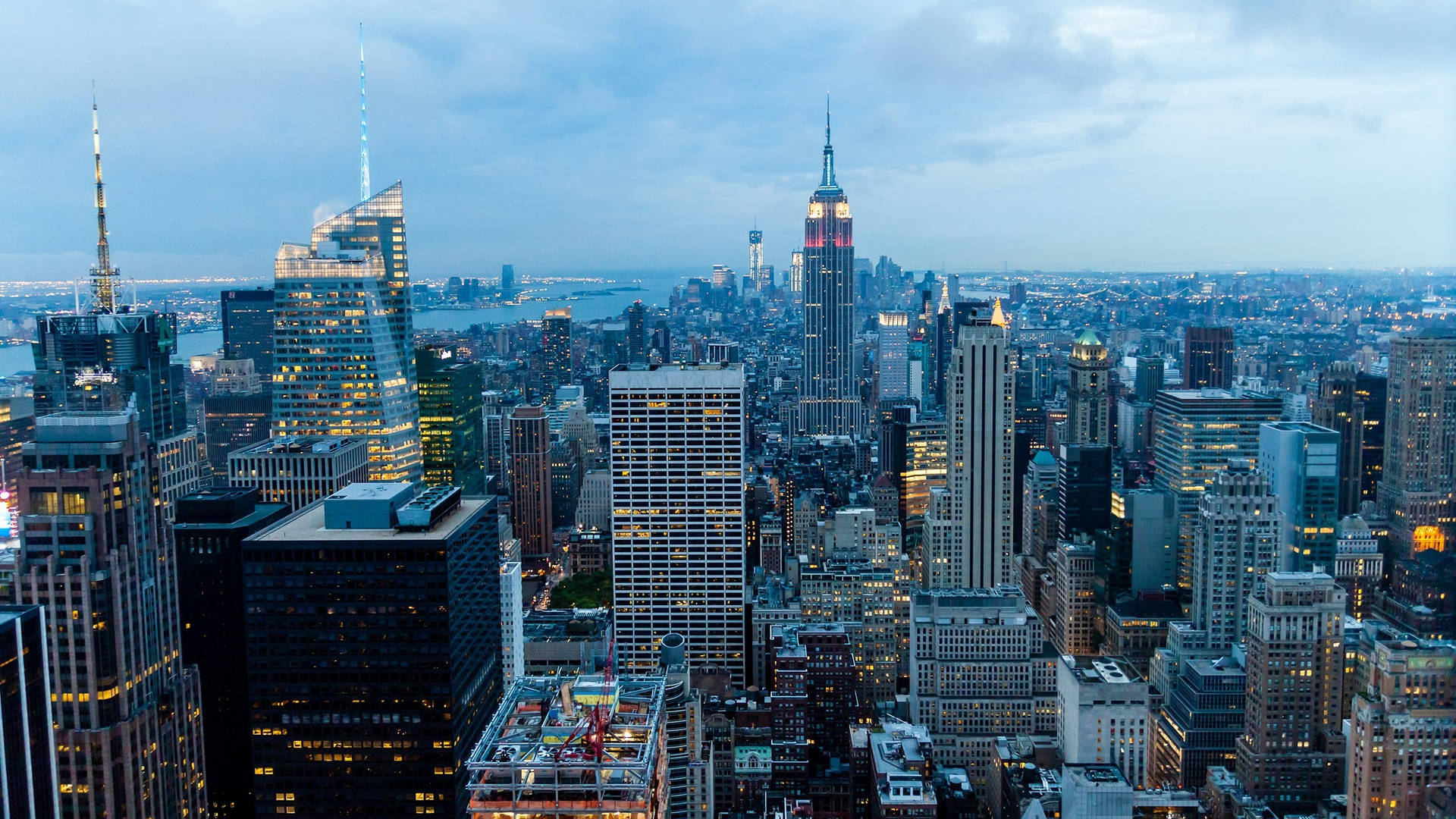 Manhattan Night Dark Background