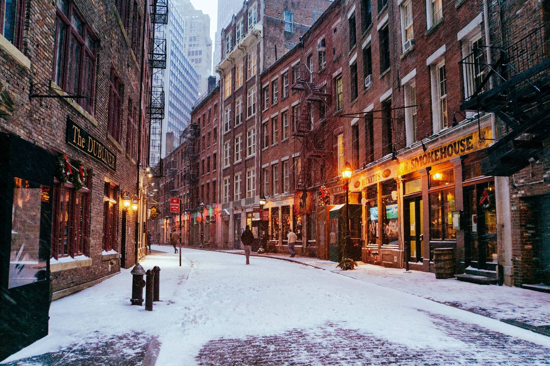 Manhattan Stone Street Background