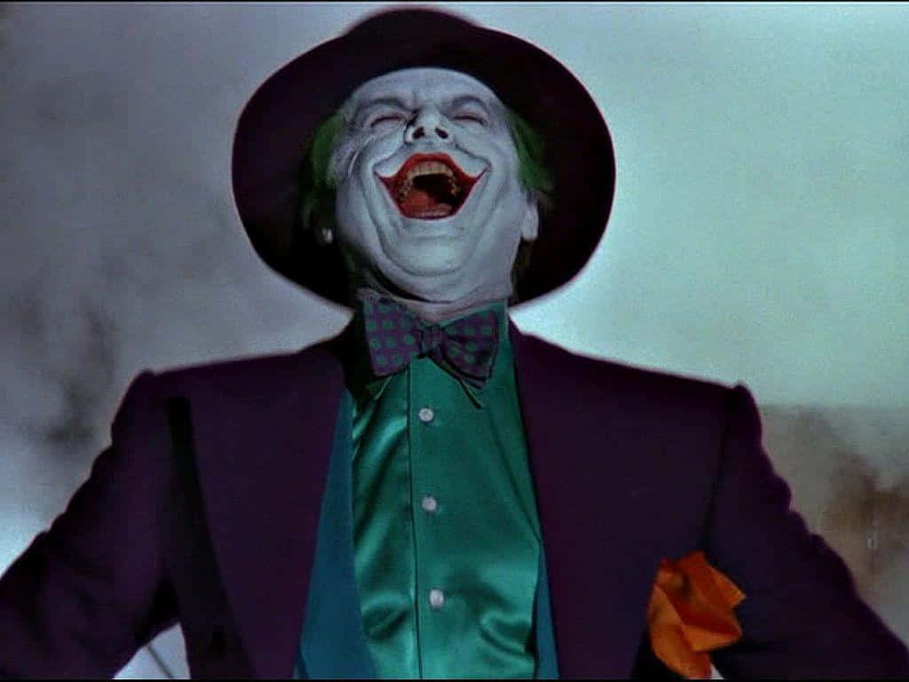 Maniacal Laughter Of The Iconic Joker Background