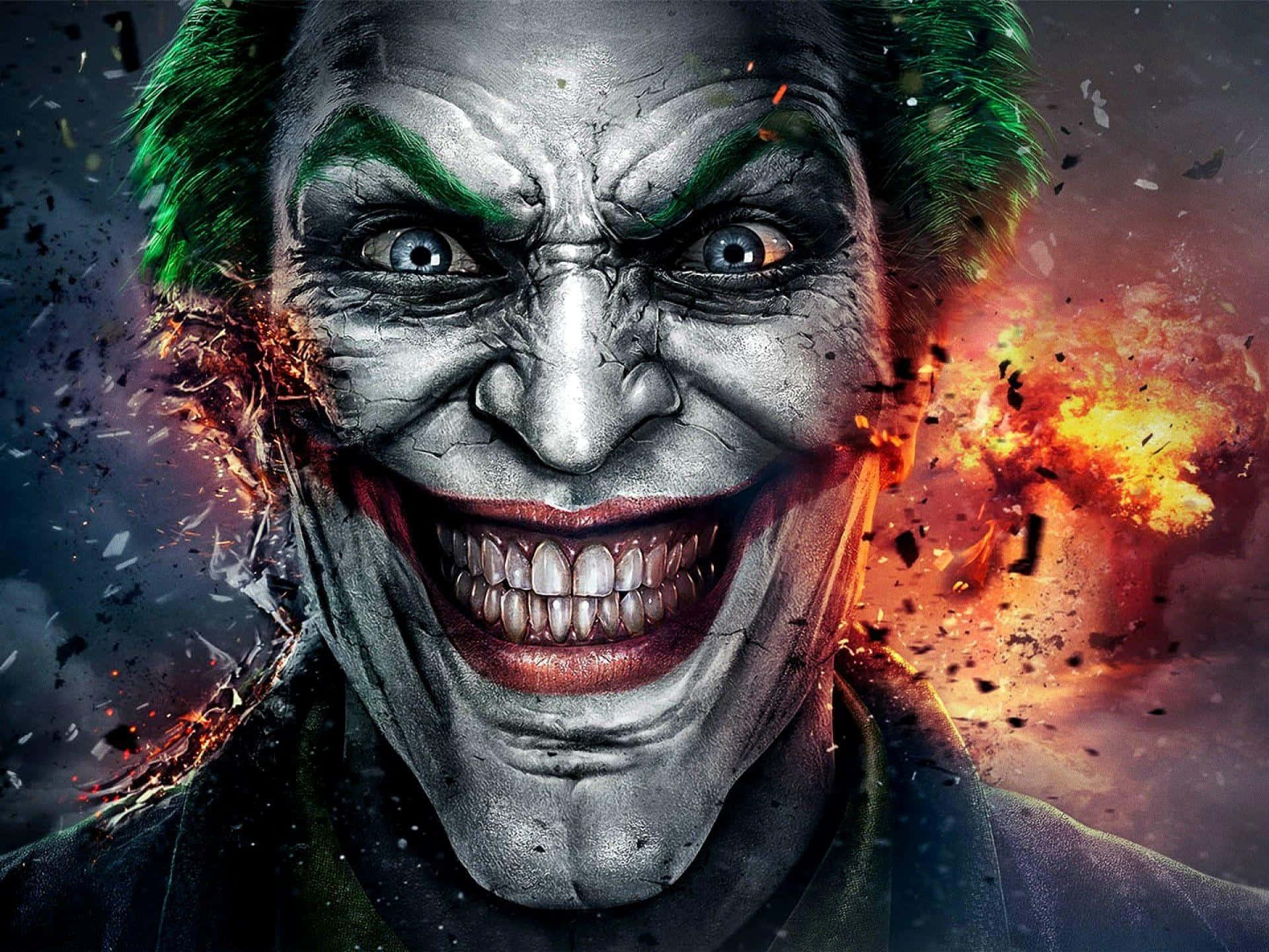 Maniacal Laughter Of The Notorious Joker Background