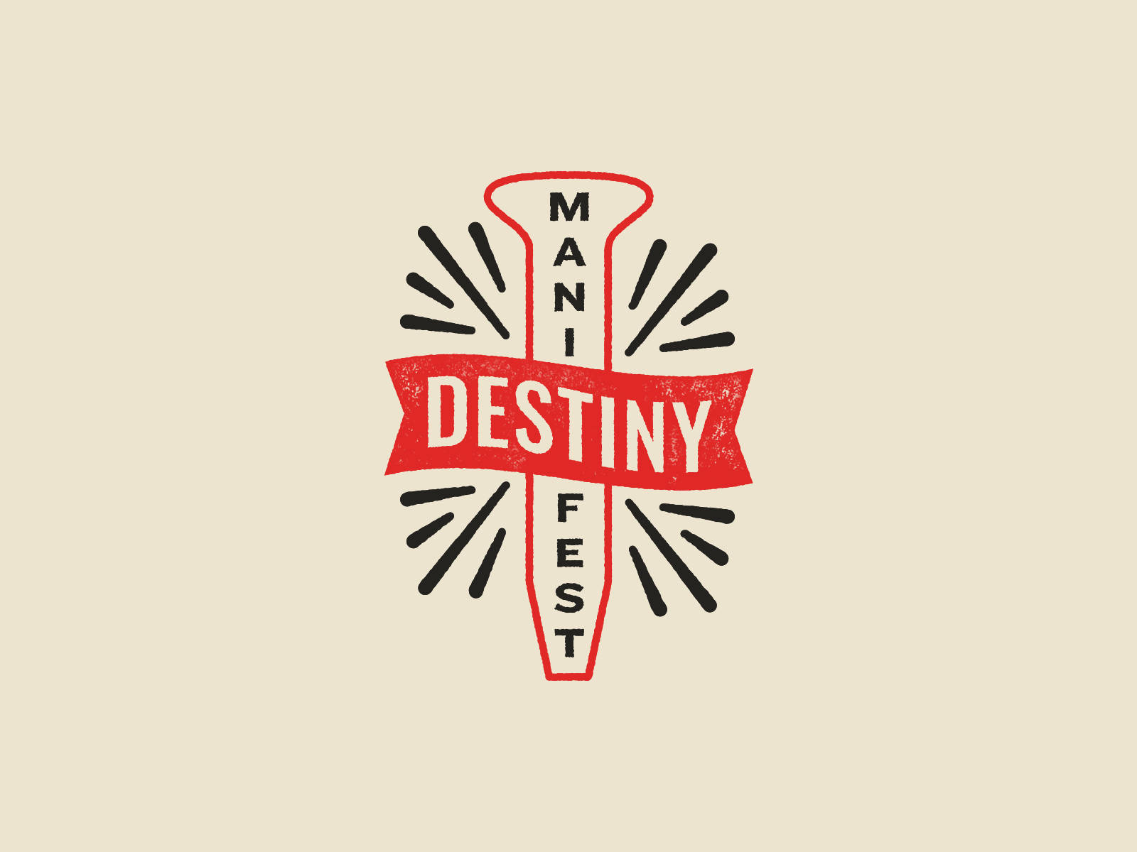 Manifest Destiny Cross Background