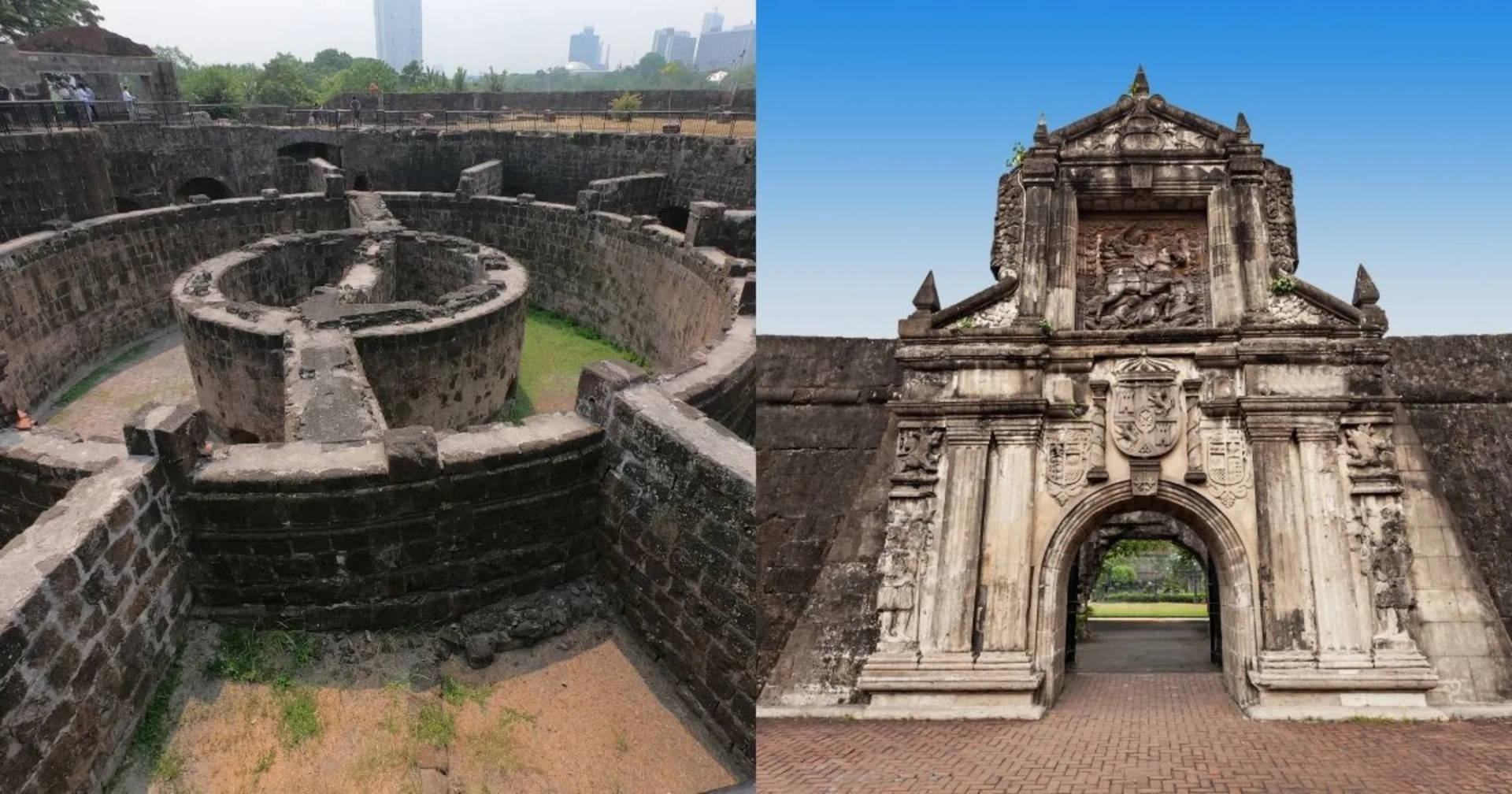 Manila's Intramuros Gate And Baluarte