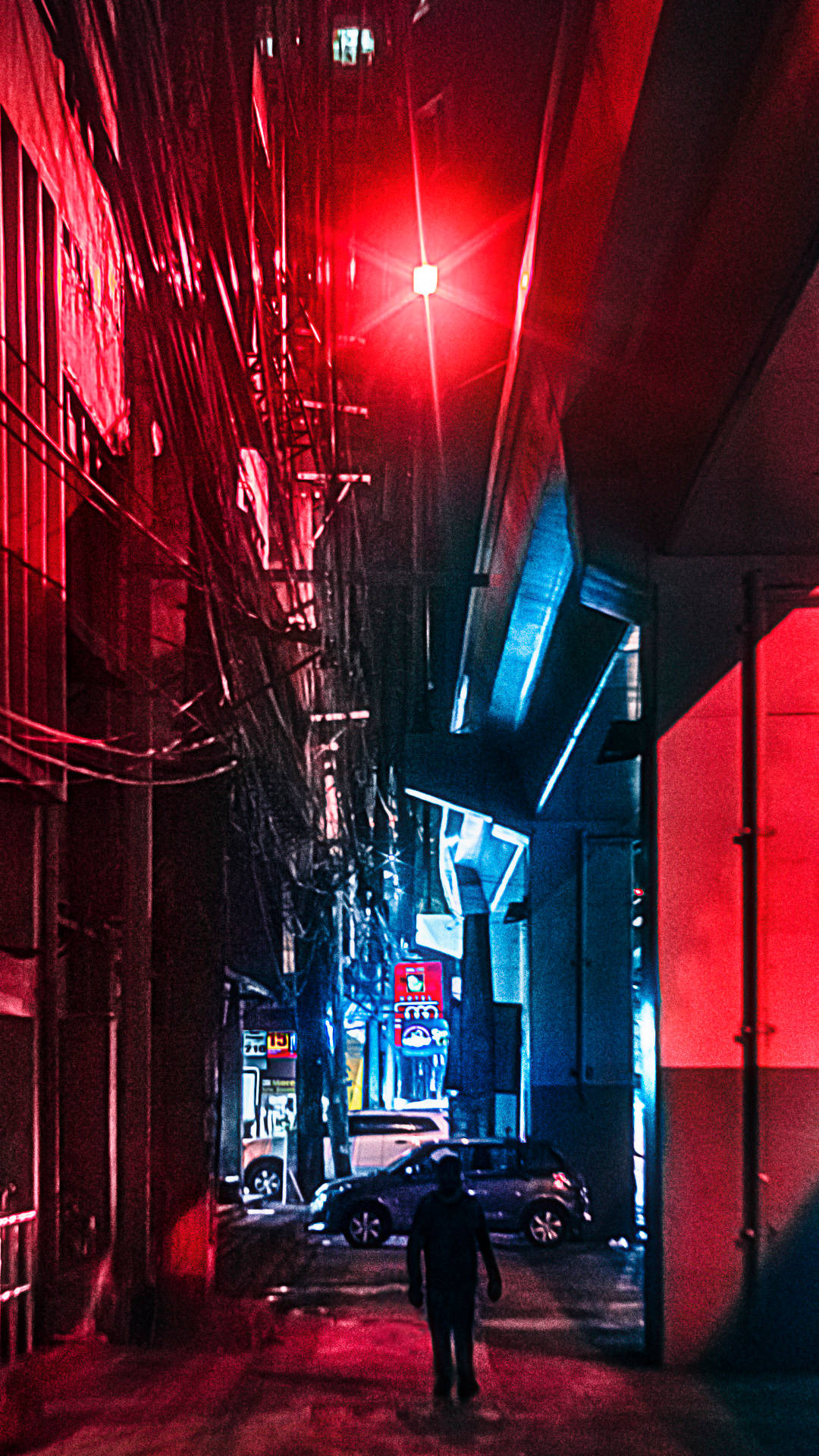Manila Streets Red Aesthetic