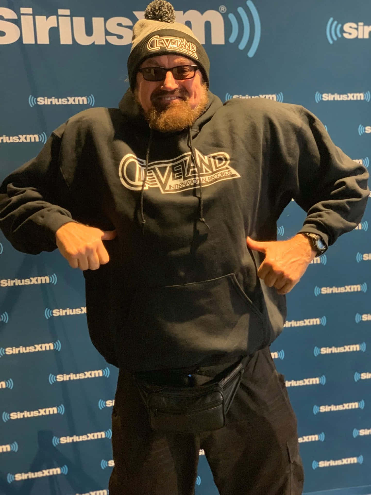 Manin Cleveland Hoodieat Sirius X M Background