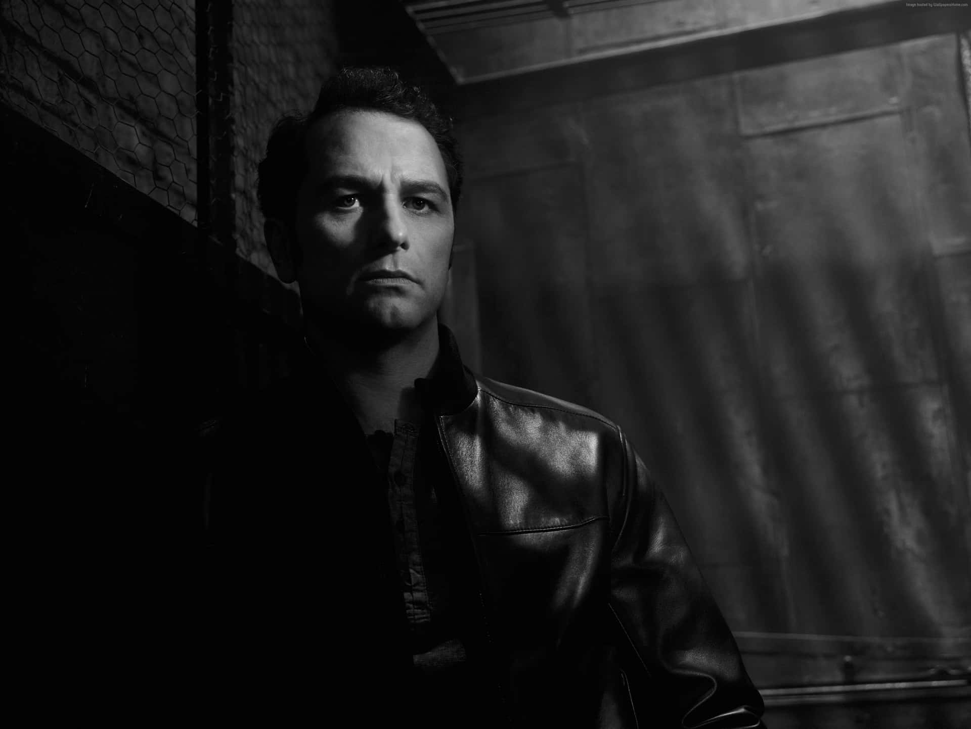 Manin Leather Jacket Noir Style Background