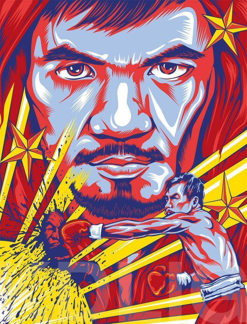 Manny Pacquiao Pop Art Background