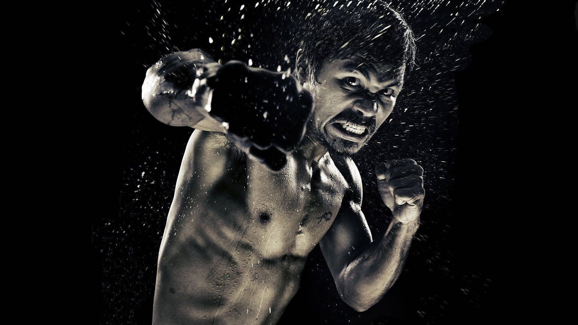 Manny Pacquiao Power Punch Background