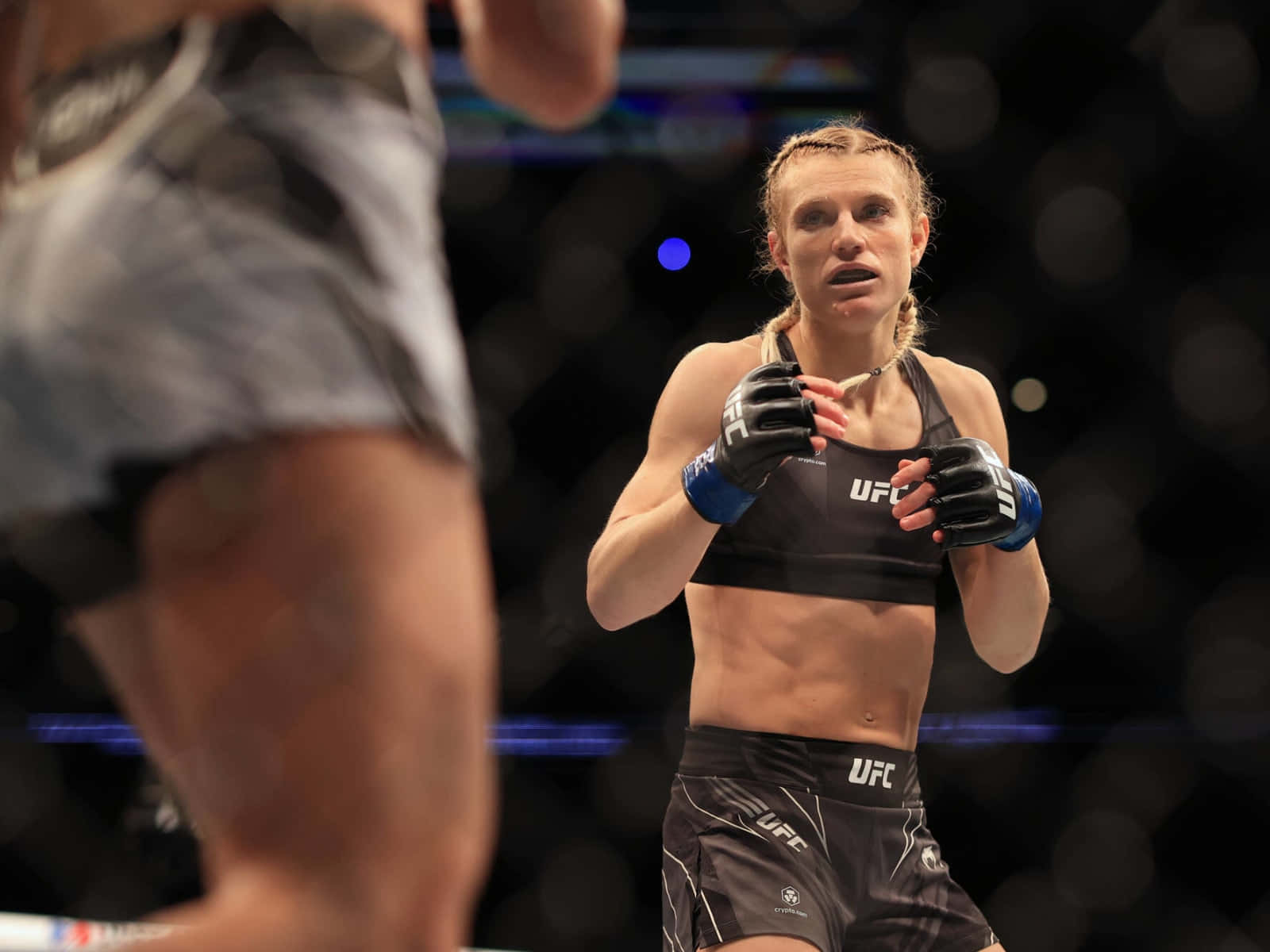 Manon Fiorot In Her Fierce Mode During The Fight Background