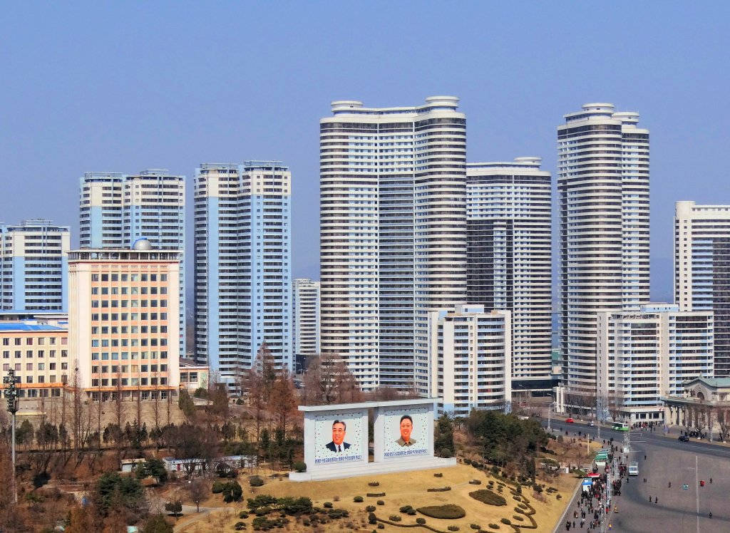 Mansudae Apartments In Pyongyang