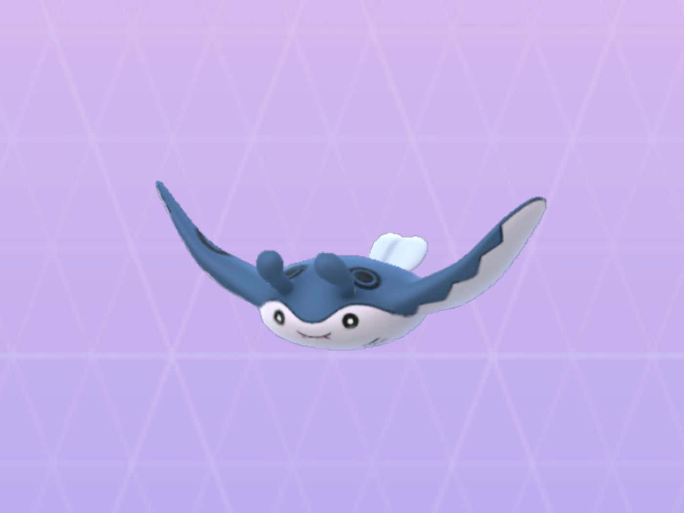 Mantine Flying On Purple Backdrop Background