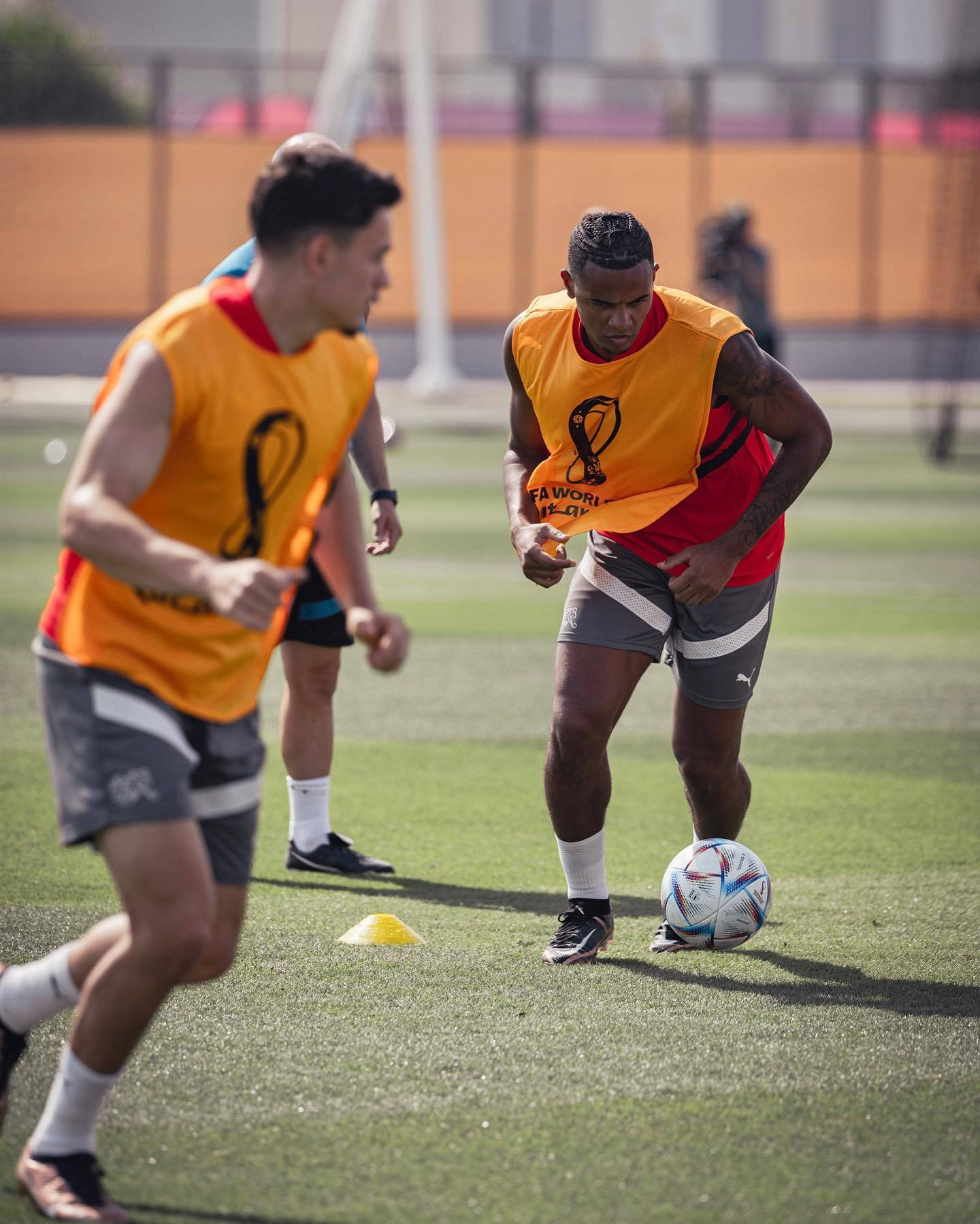 Manuel Akanji During Training