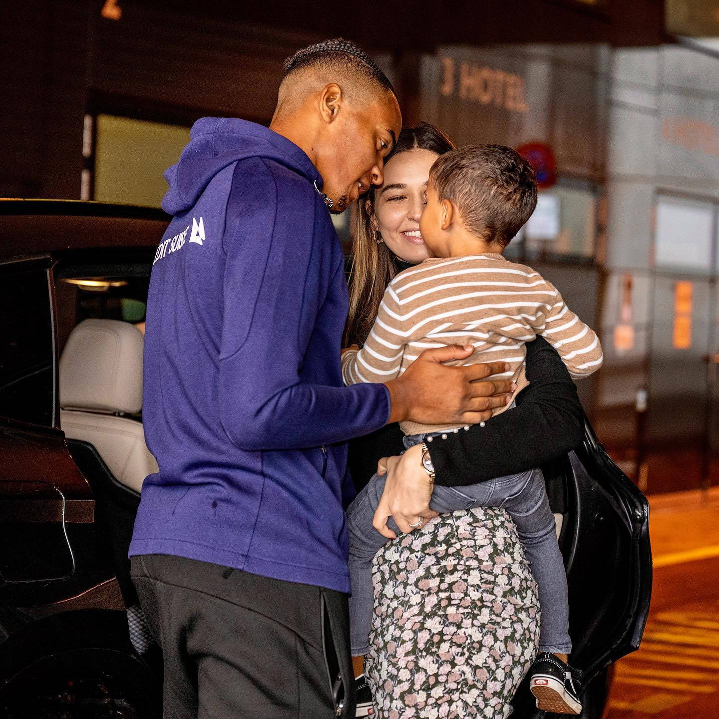 Manuel Akanji With Wife And Son