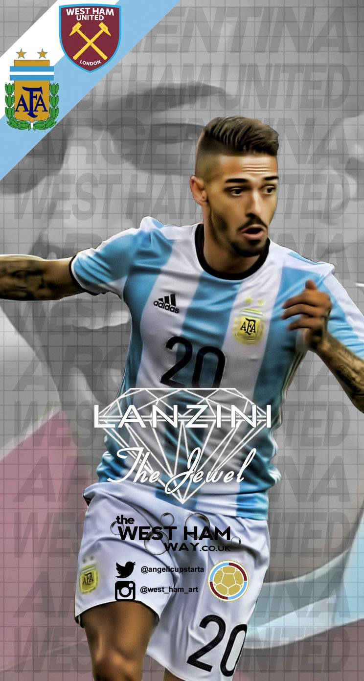 Manuel Lanzini - Power And Precision Star Of The Field Background