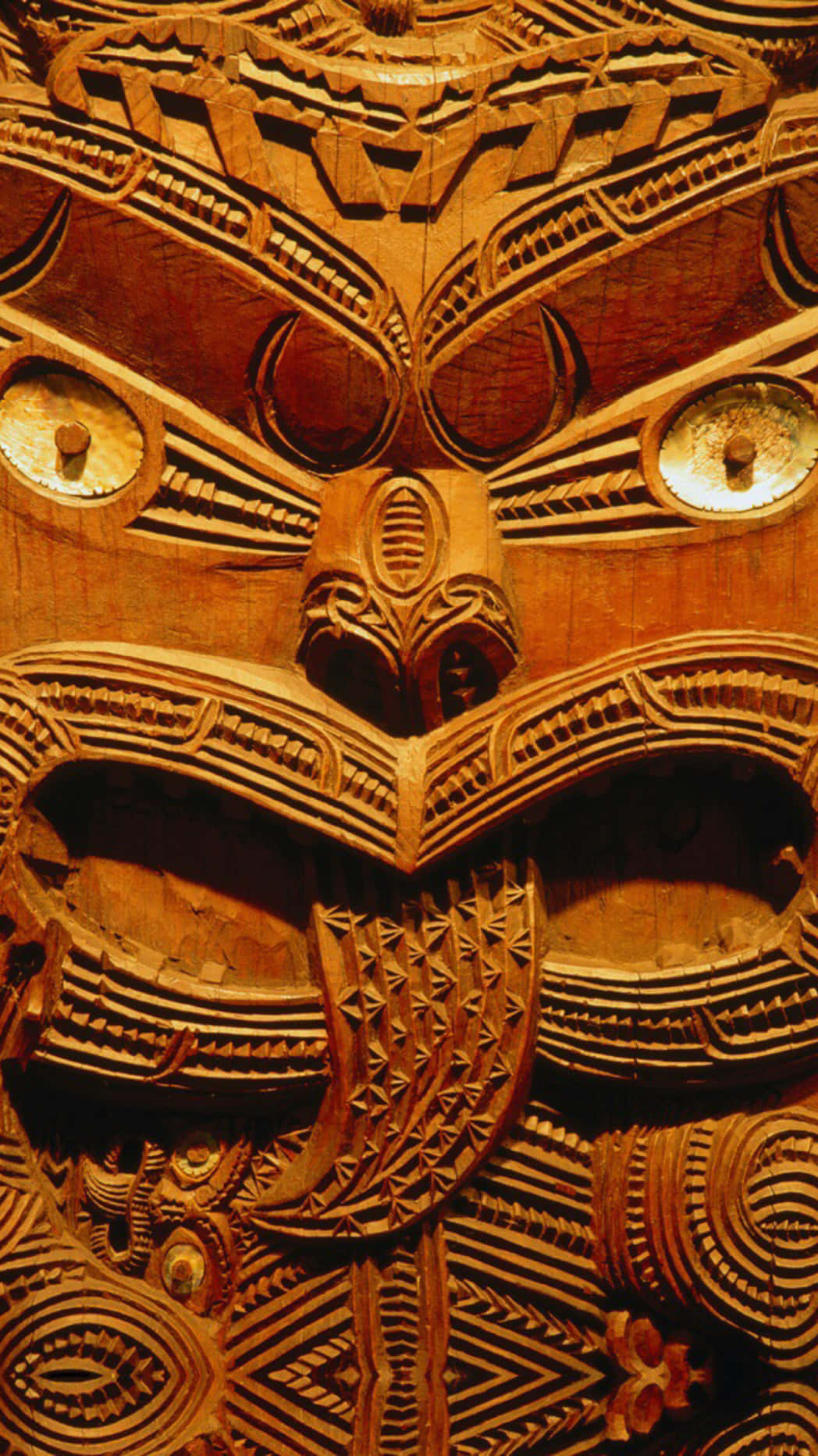 Maori Carving For Ios 3 Background