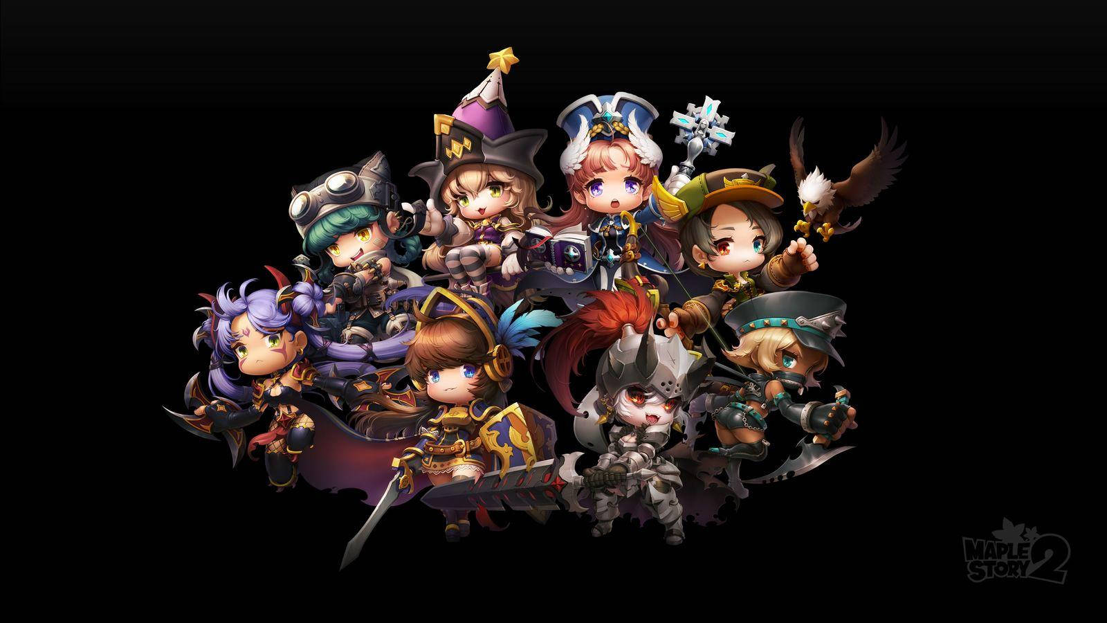 Maplestory In Black Background