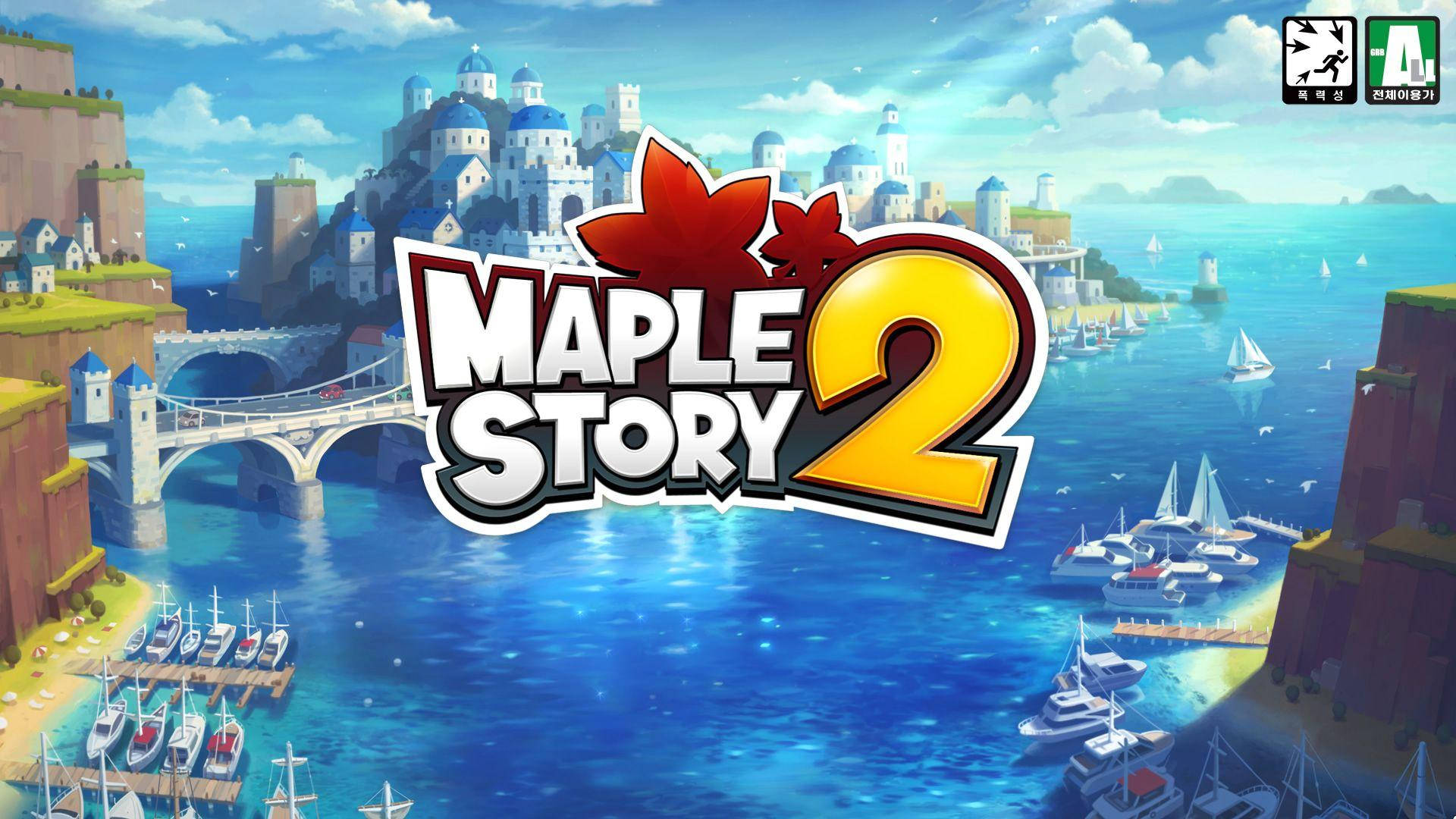 Maplestory Poster Logo Background