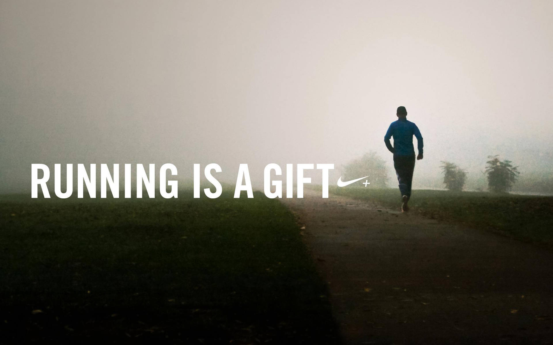 Marathon Running As Gift Background