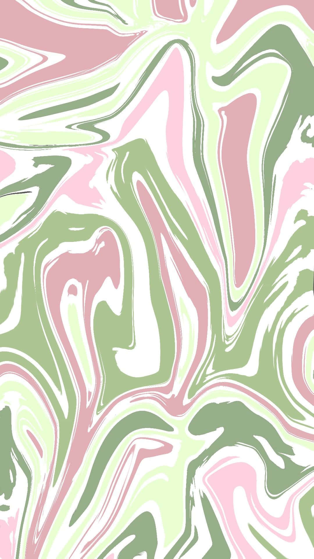 Marble Art In Pink And Green Aesthetic