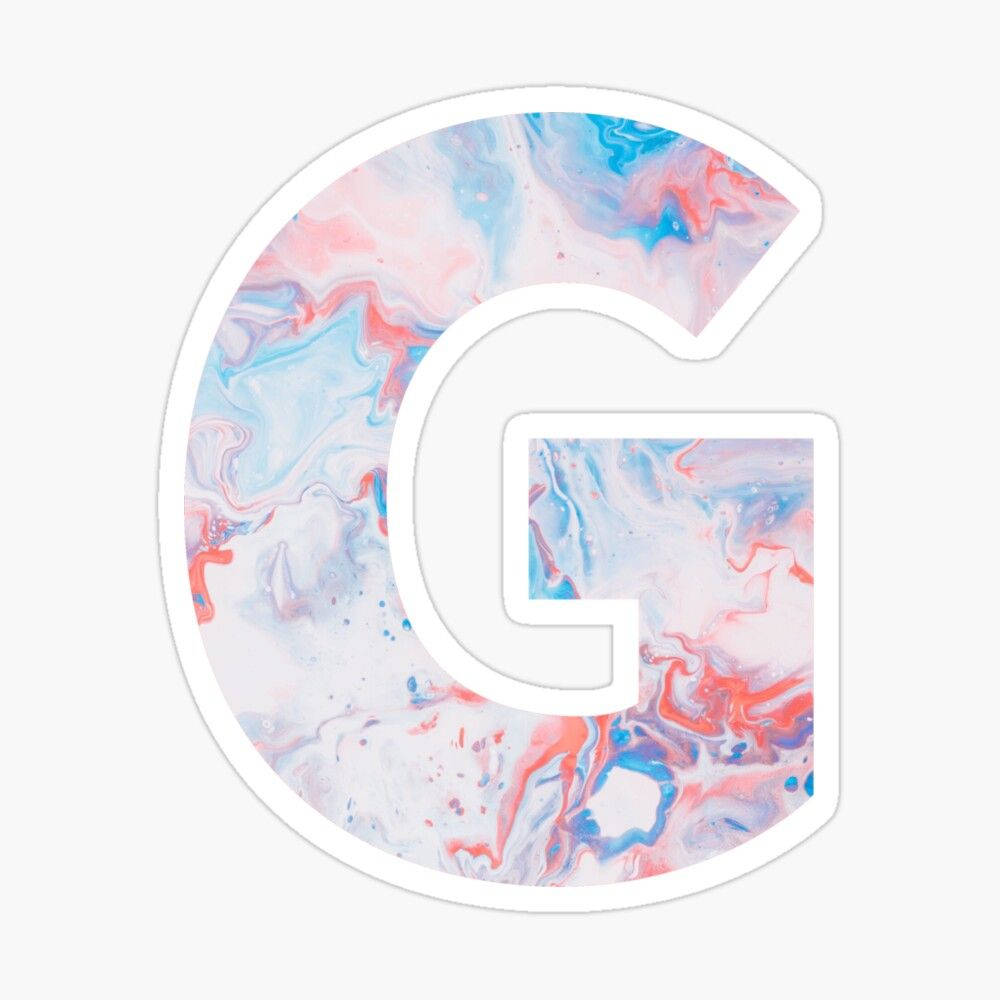 Marble Design Letter G Background