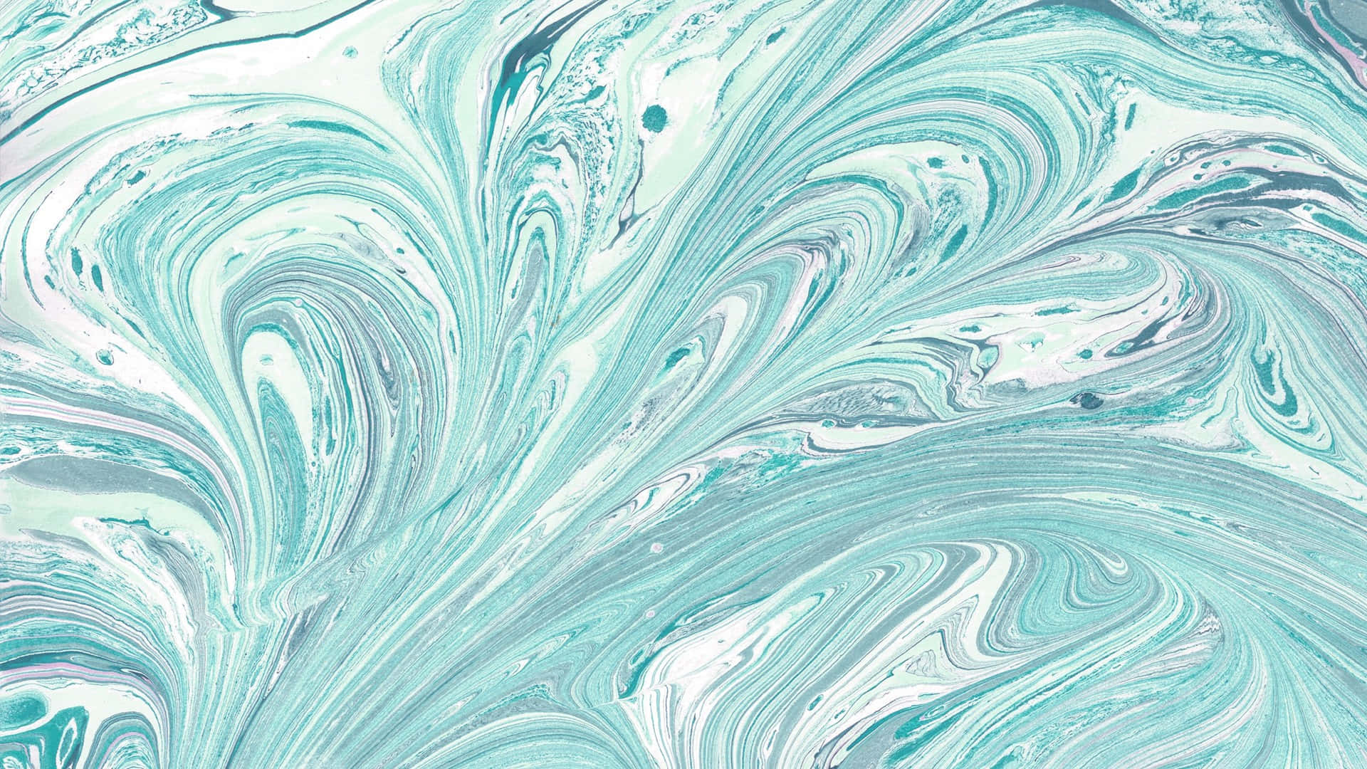 Marble In Light Teal Aesthetic Laptop Background