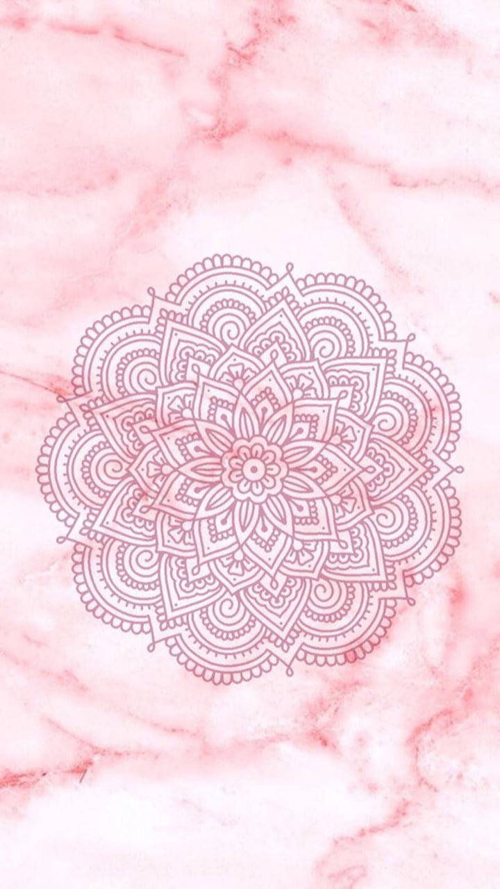 Marble Pink Flower Design Background