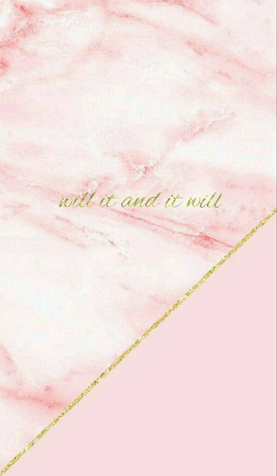 Marble Pink Will It And It Will Background