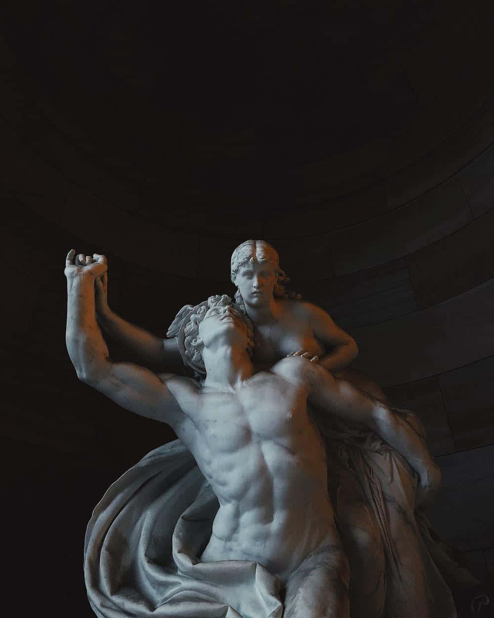 Marble Statue Dramatic Pose