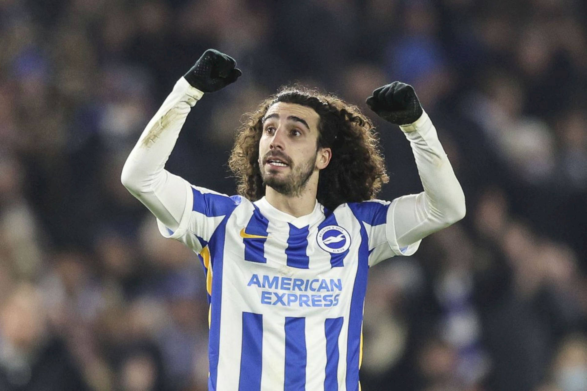 Marc Cucurella Air Fist Background