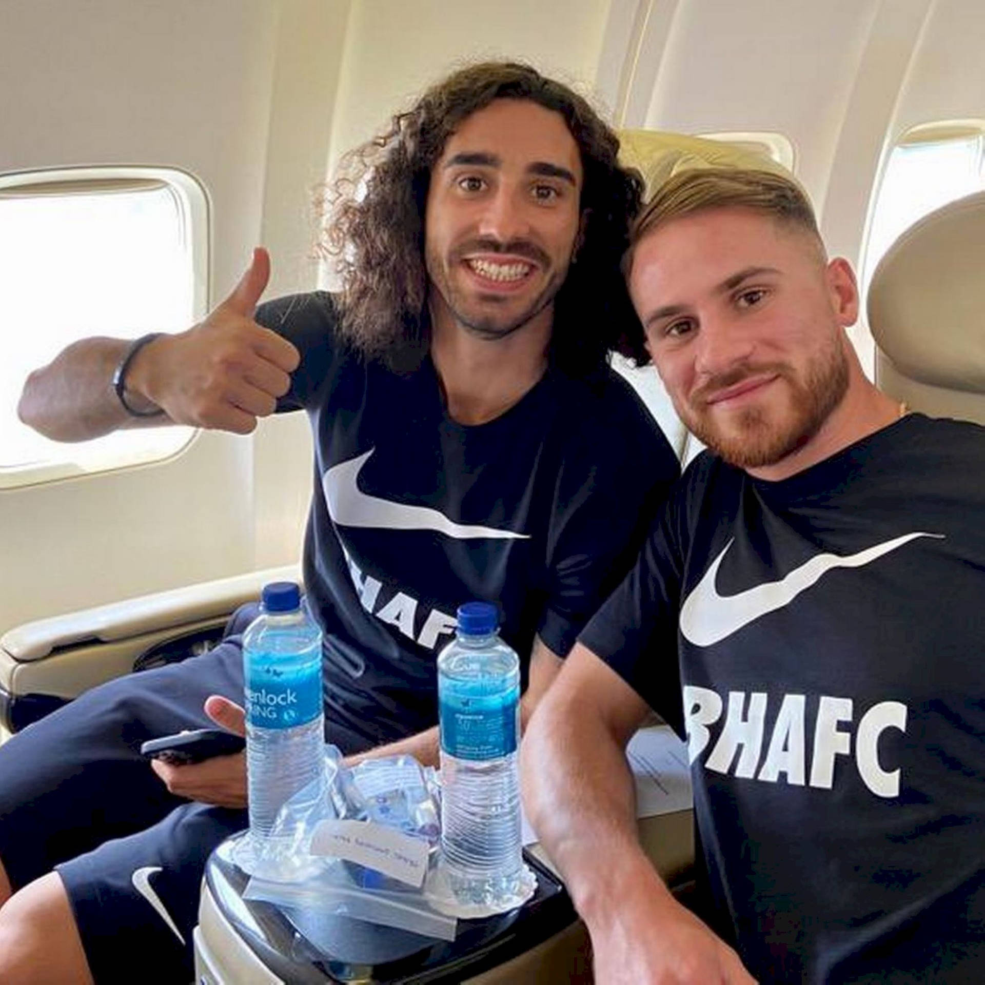 Marc Cucurella Airplane Selfie