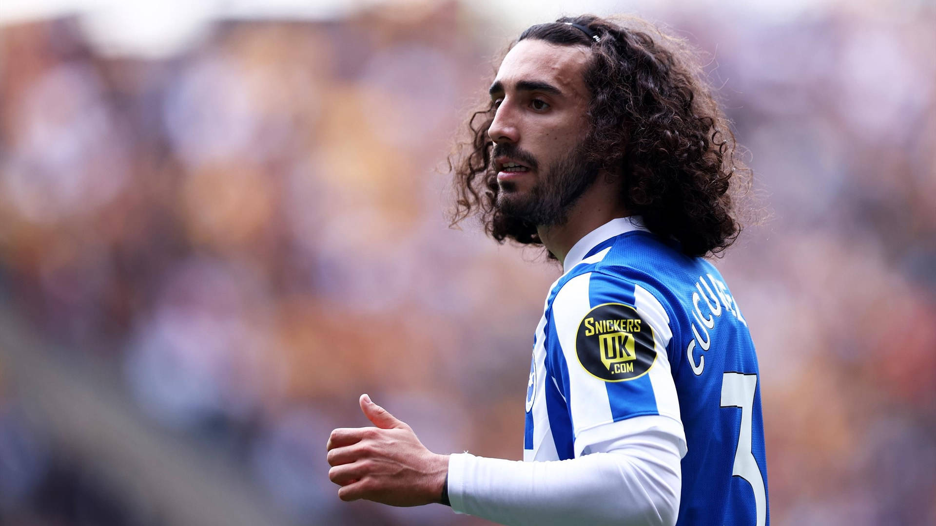 Marc Cucurella Arms Up Background