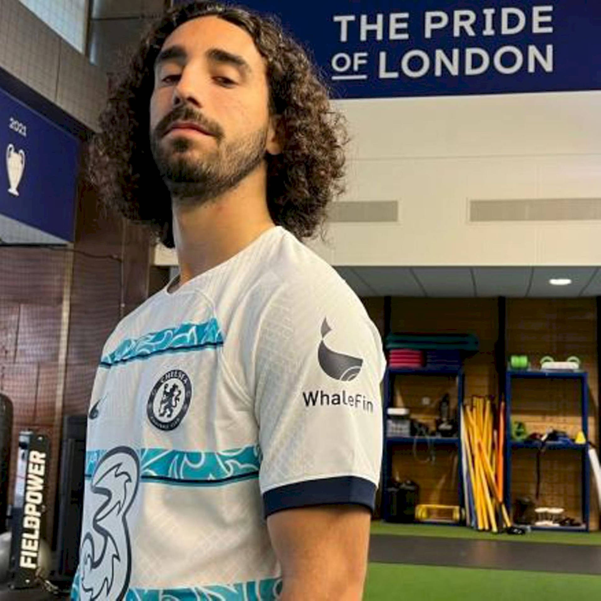 Marc Cucurella Chin Up Background