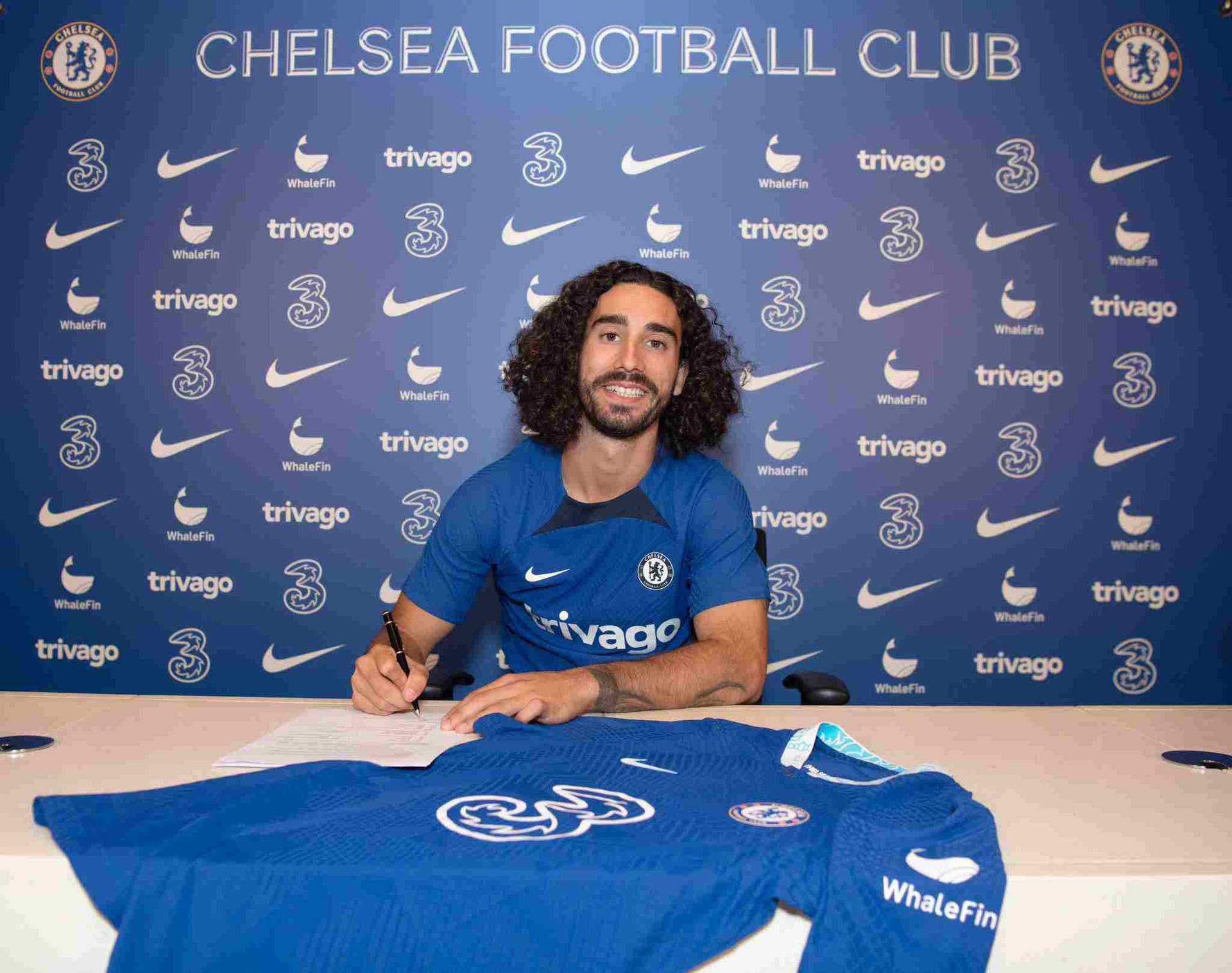 Marc Cucurella Officially Signing The T-shirt