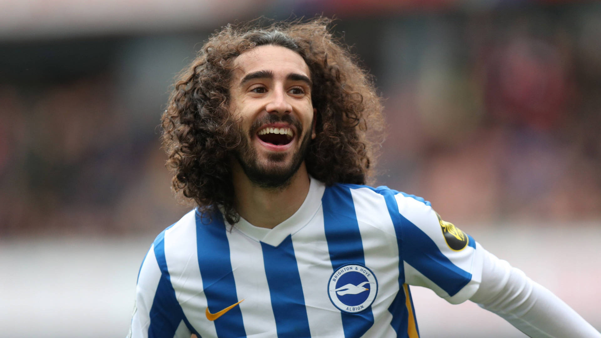 Marc Cucurella Smiling Chelsea Background