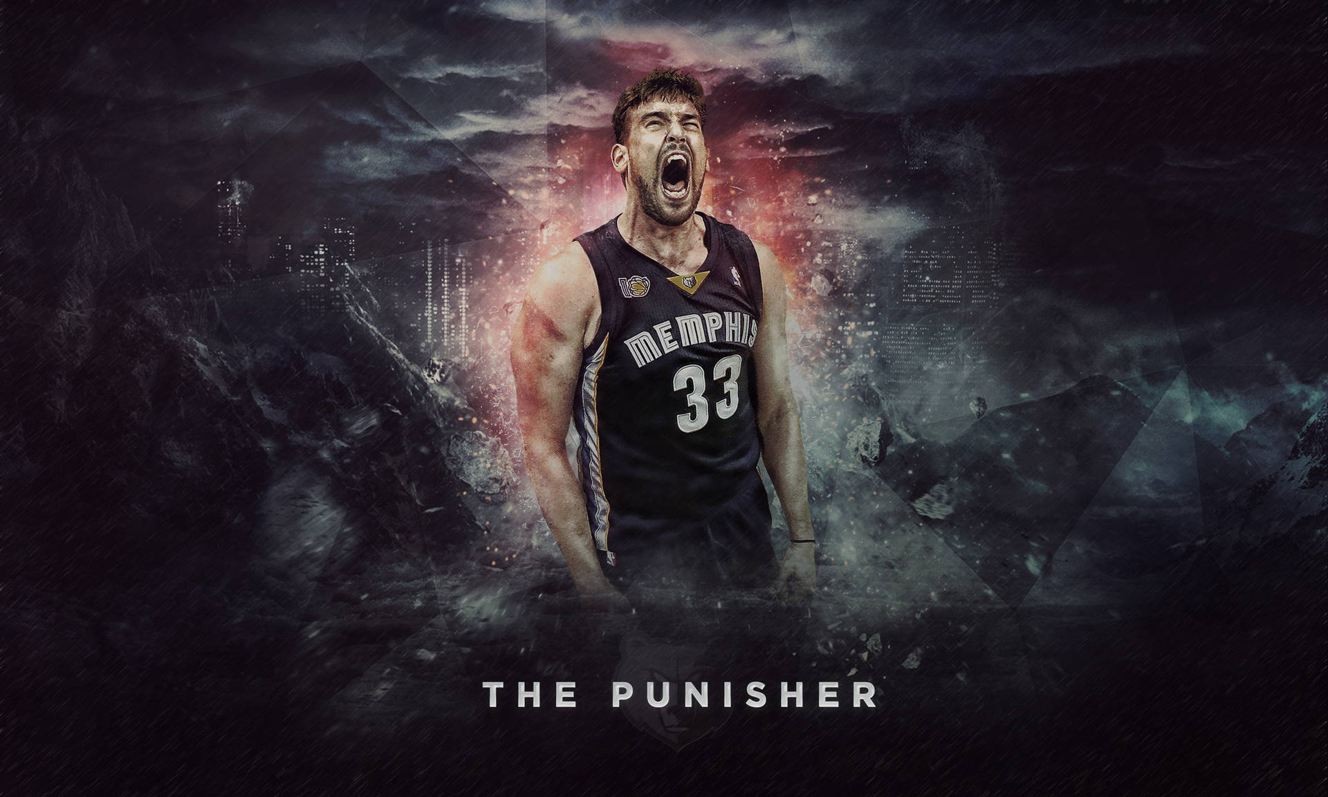 Marc Gasol As The Punisher Background