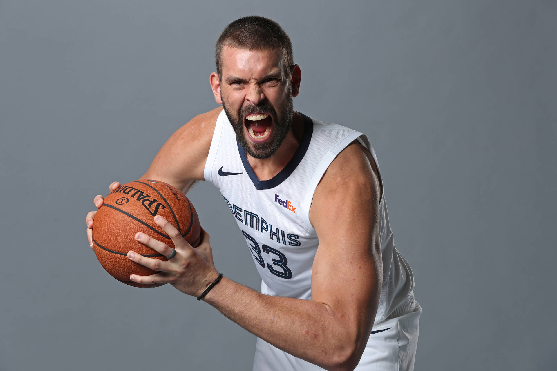 Marc Gasol Fight Pose Background