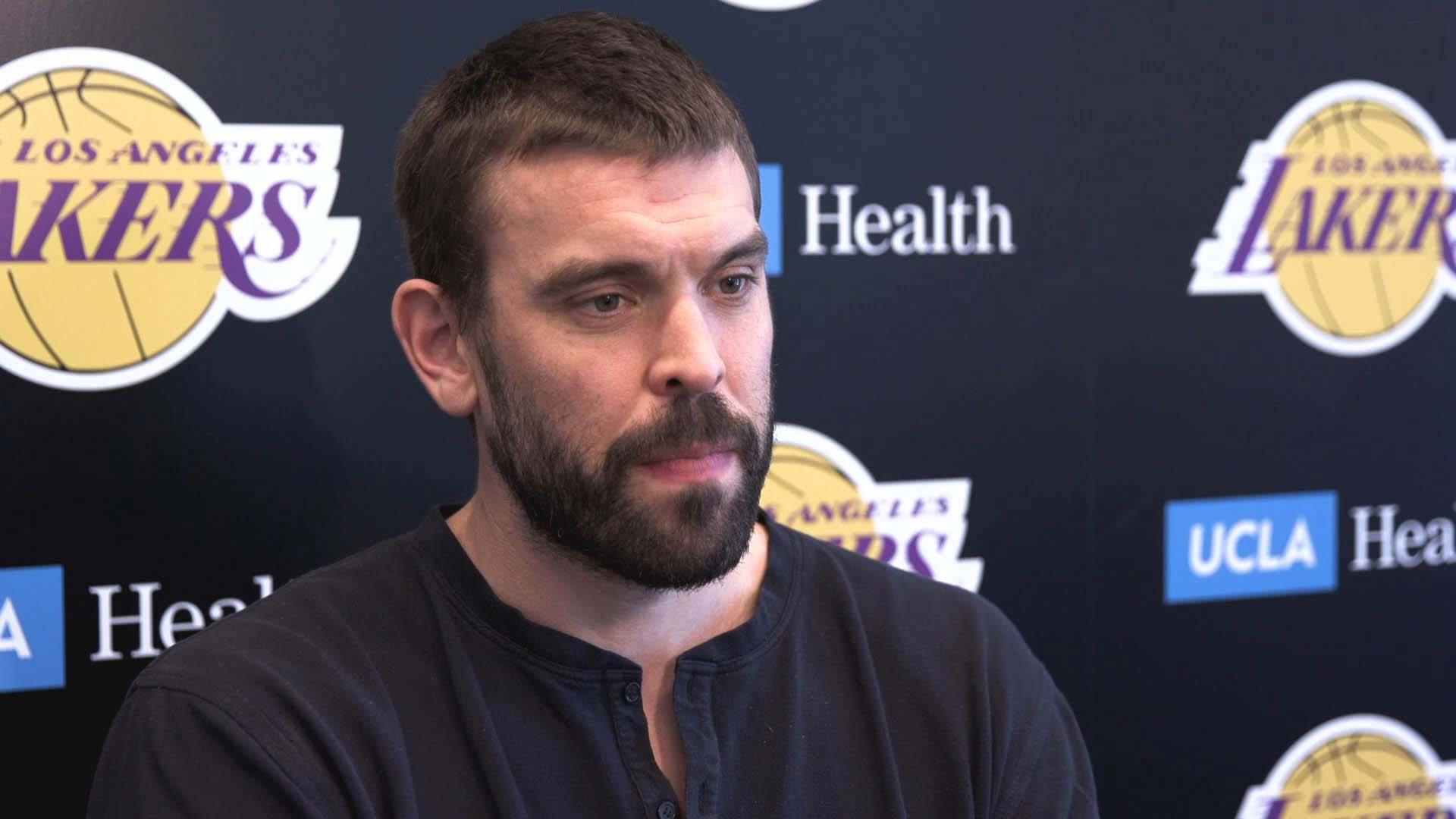 Marc Gasol Lakers Exit Interview Background