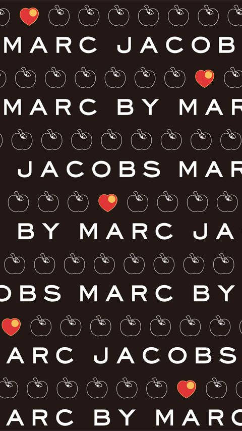 Marc Jacobs Brand Name Pattern Background