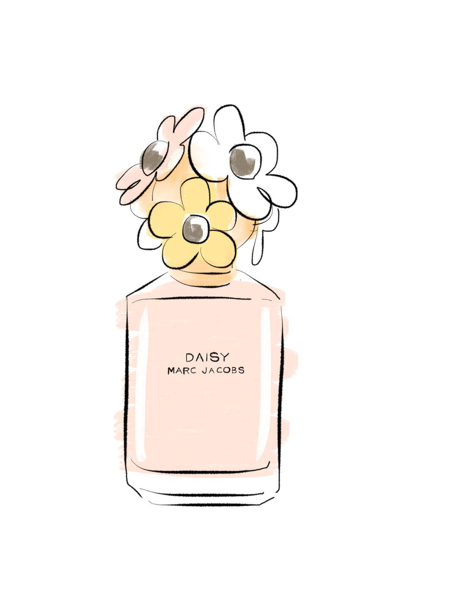 Marc Jacobs Daisy Perfume Art Background
