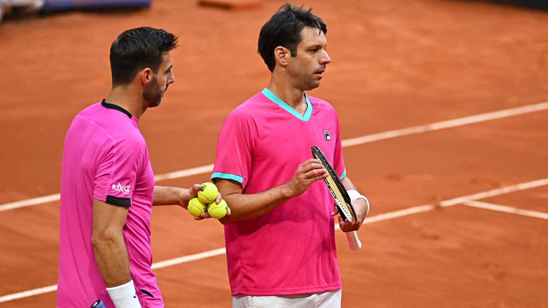 Marcel Granollers And Horacio Zeballos In Pink