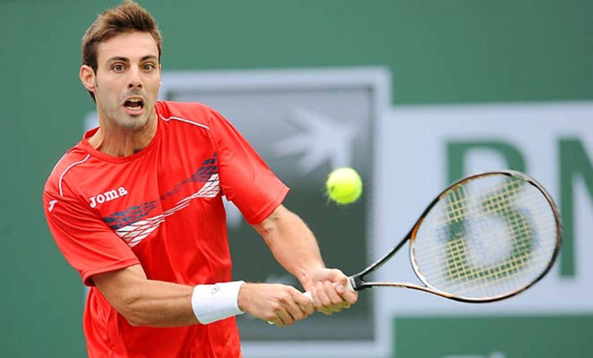 Marcel Granollers Before Hitting The Ball