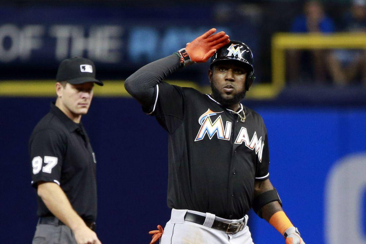 Marcell Ozuna Saluting