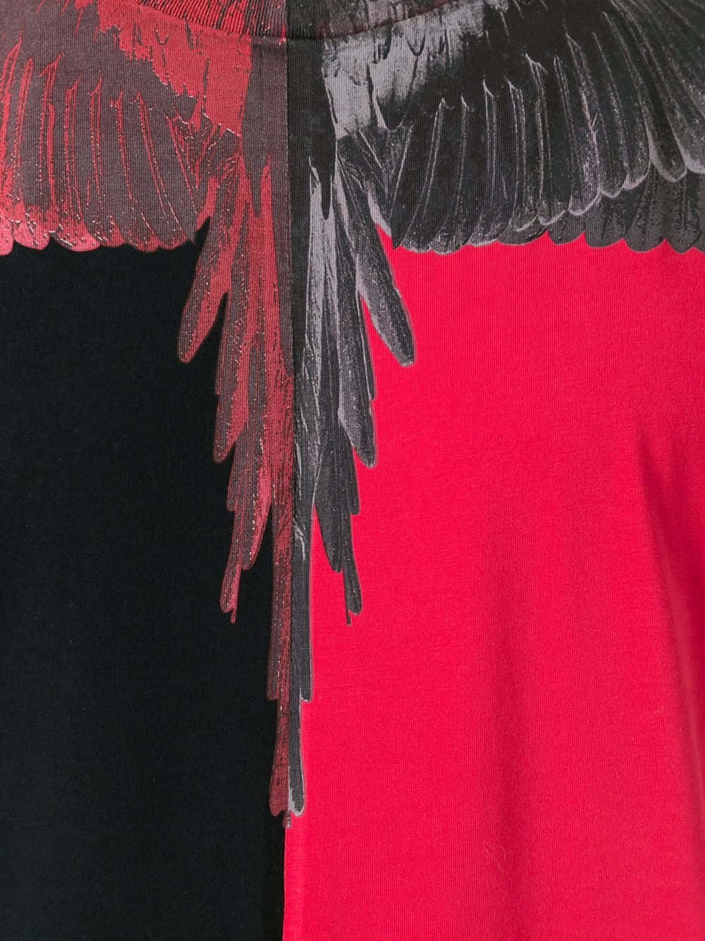 Marcelo Burlon Black And Red Wings Background