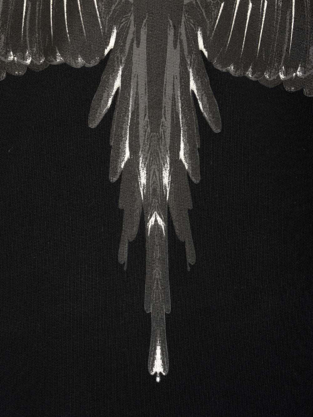 Marcelo Burlon Gray White Wings Background