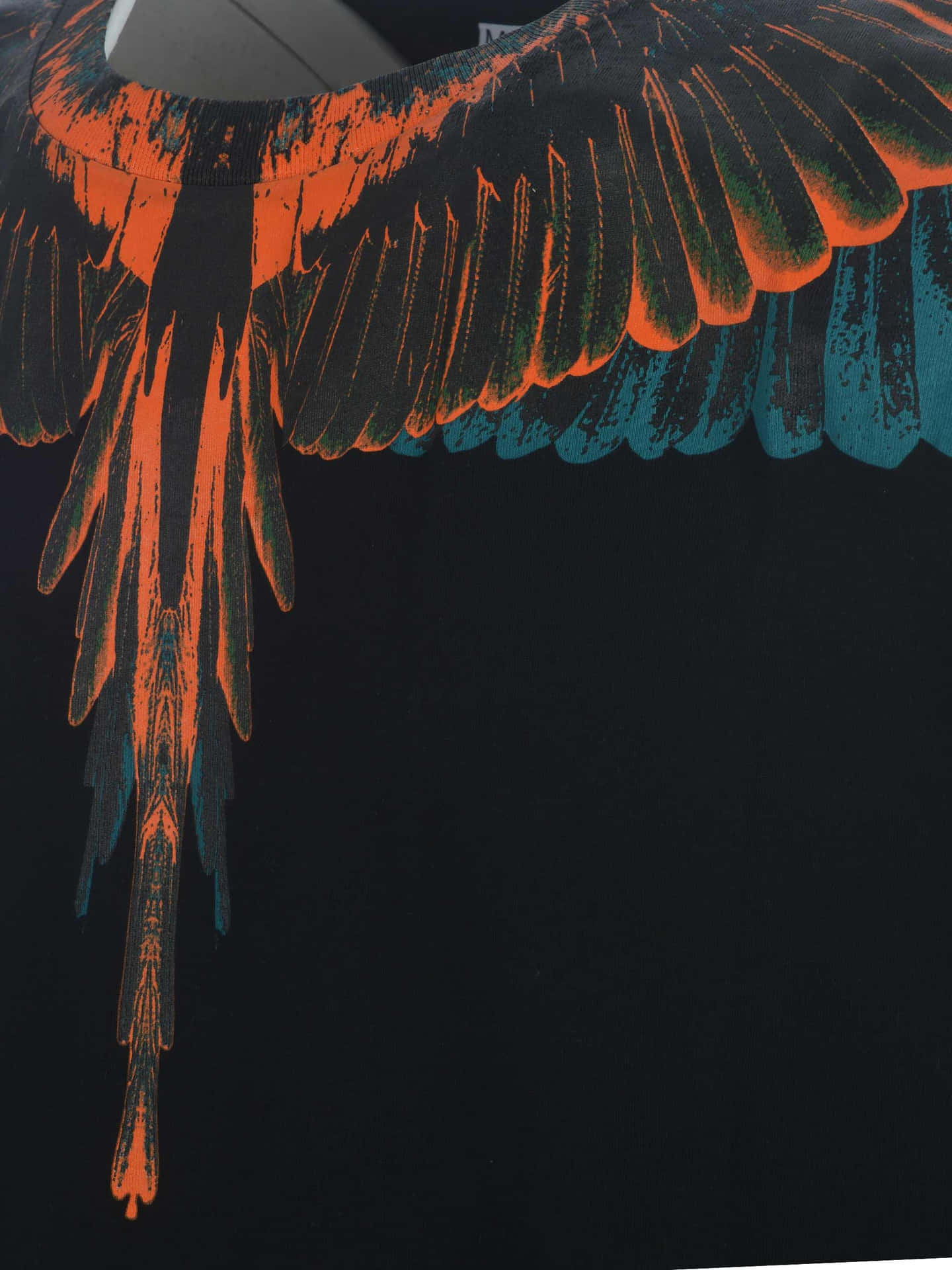 Marcelo Burlon Orange Bluish Green Wings Background