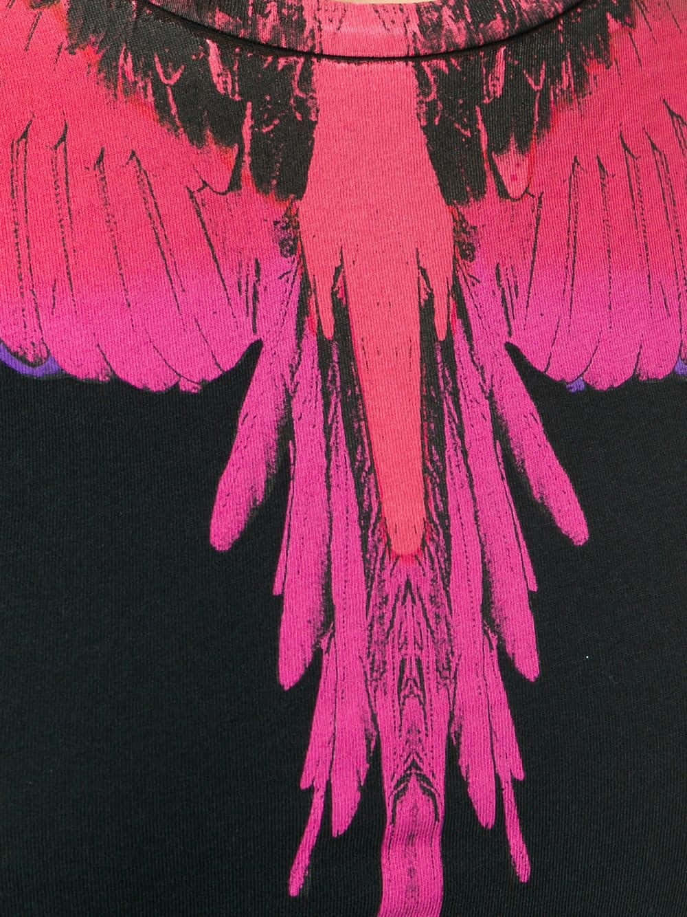 Marcelo Burlon Pink Wings Print Background