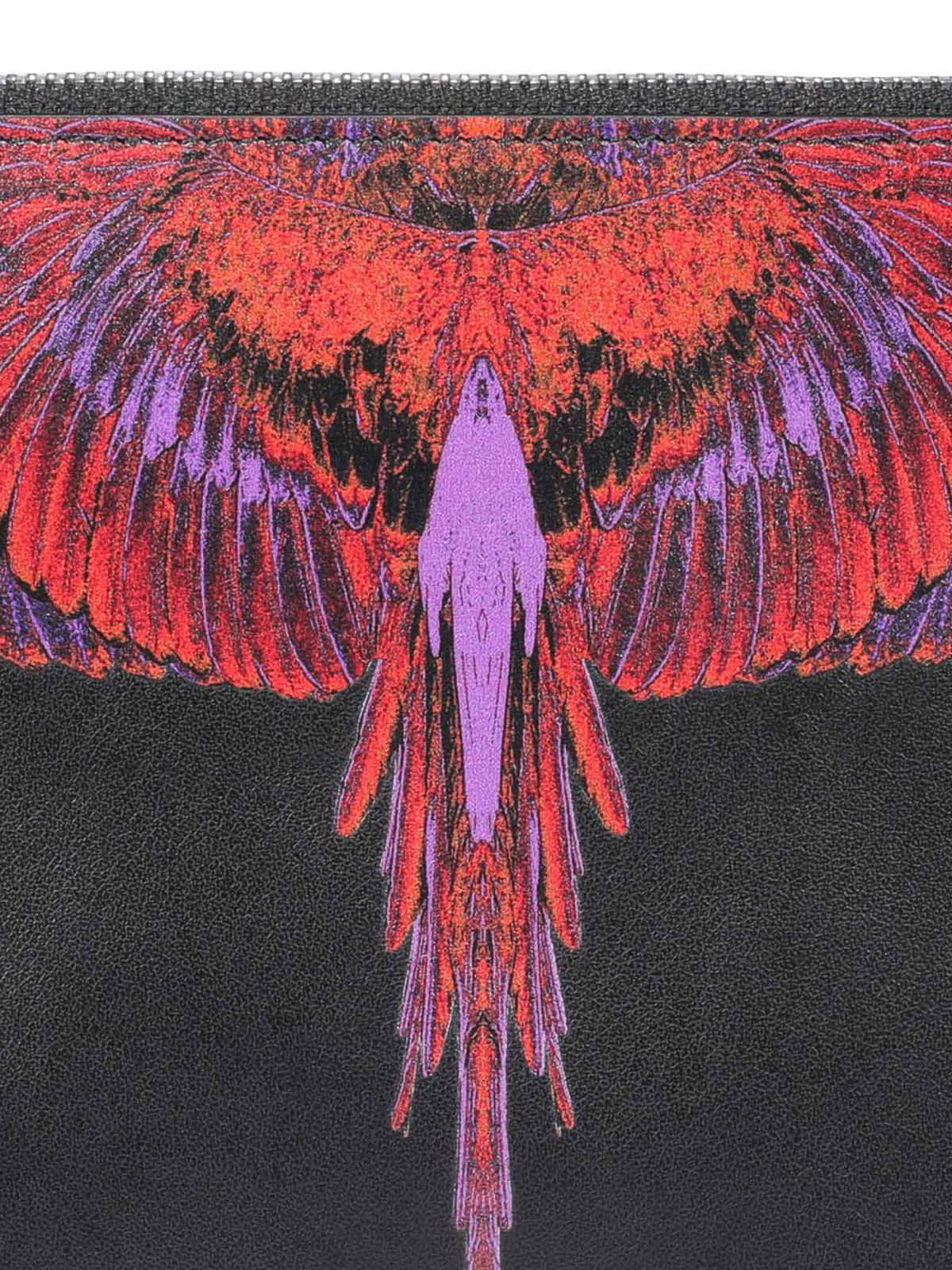 Marcelo Burlon Red Pink Wings Print Background