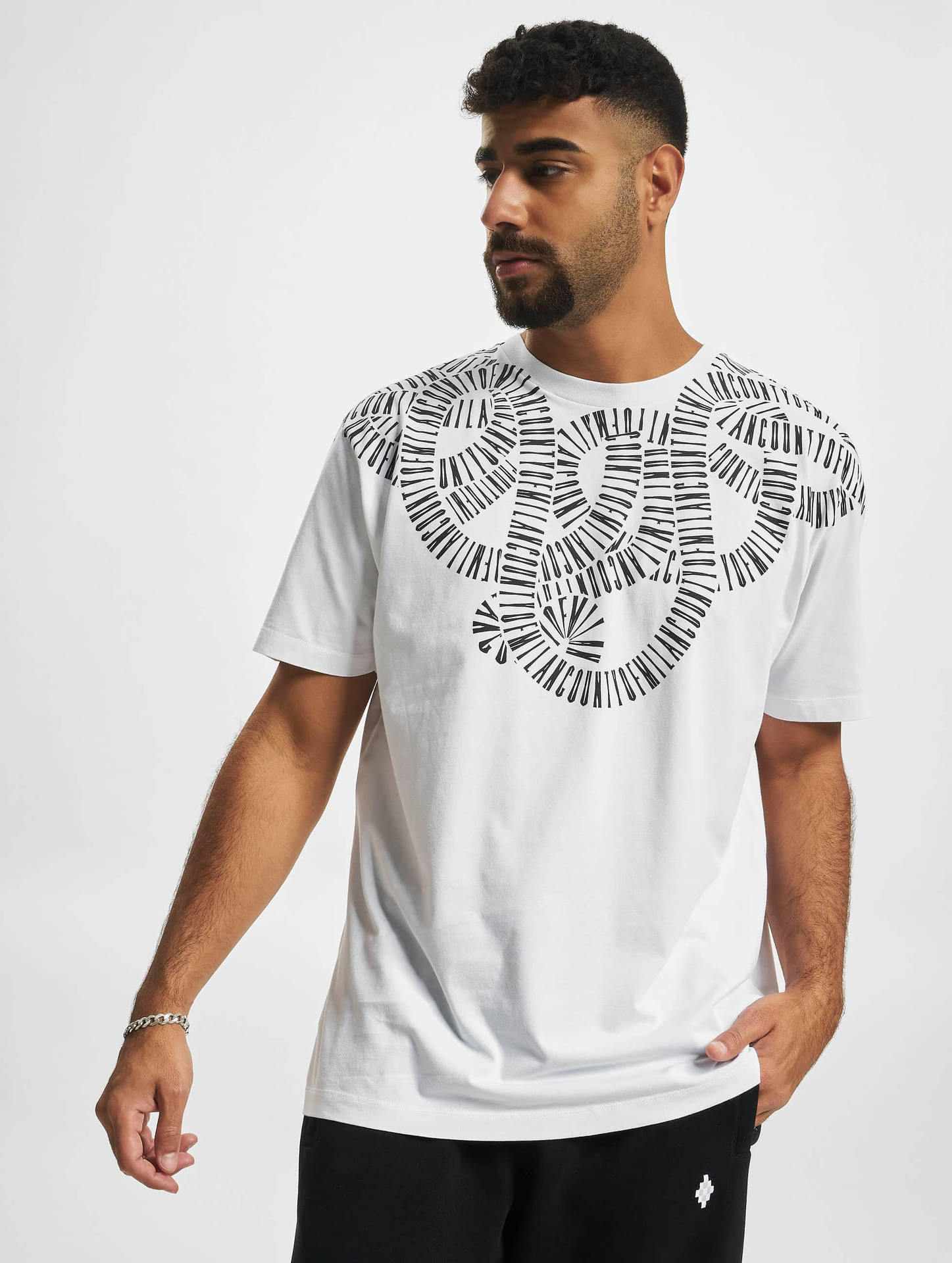 Marcelo Burlon White Snake Wings Shirt Background