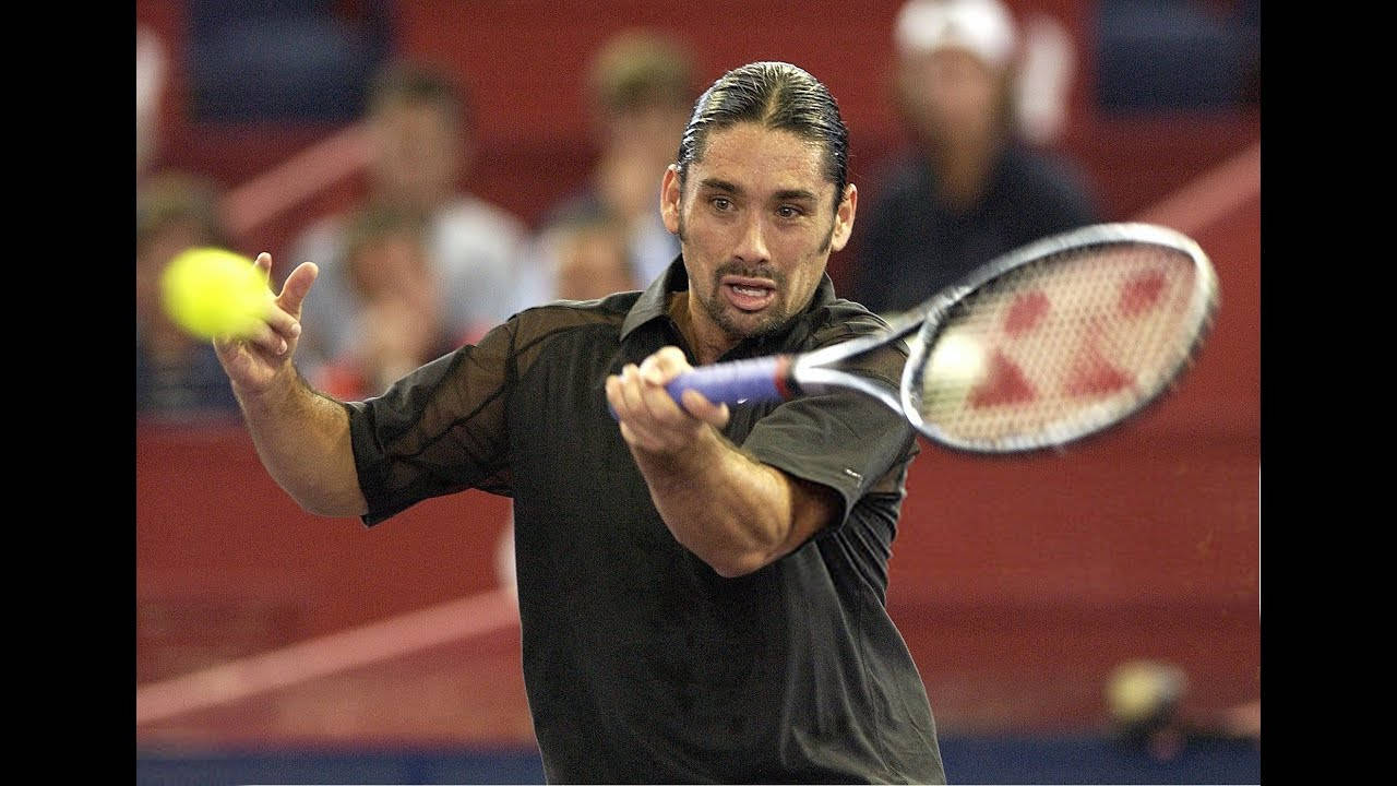 Marcelo Rios - Legendary Tennis Star In Black Attire