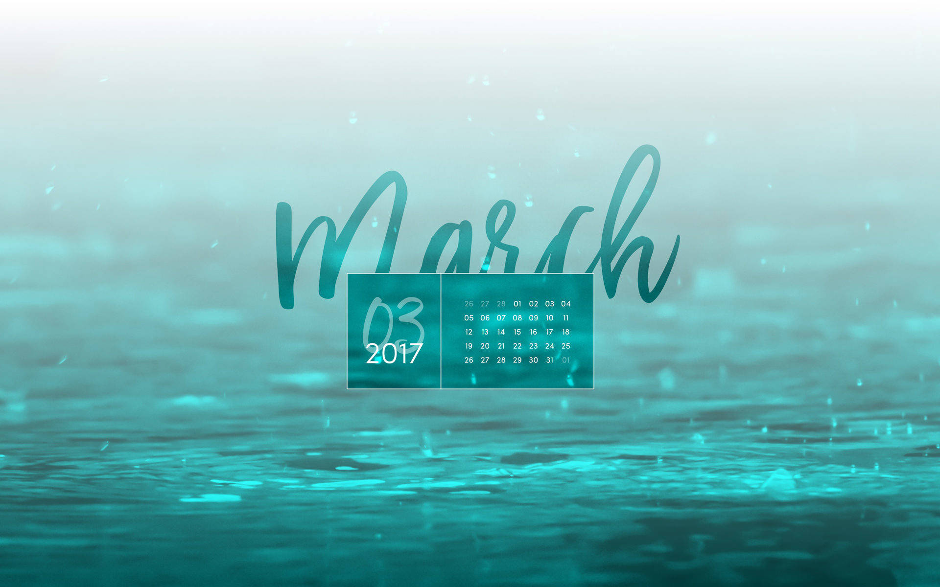 March 2017 Calendar Background